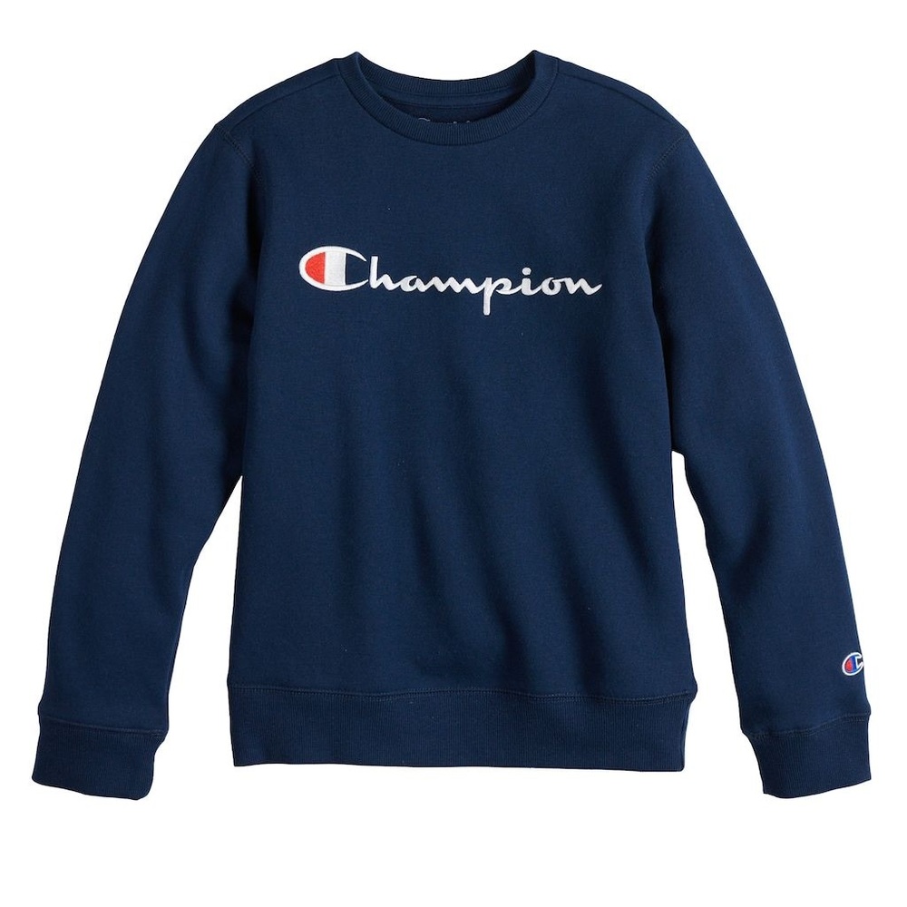 boys champion crew neck sweatshirt